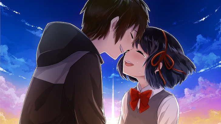Romántico amor pareja lágrimas 2017 Anime Poster 4K Ul .., Fondo de pantalla HD