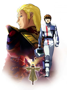 Gundam, Char Aznable, Amuro Ray, Mobile Suit Gundam Char's Counterattack, Sazabi, Nu Gundam, Lalah Sune, space, Universal Century, robot, HD tapet HD wallpaper