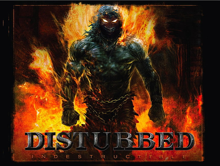 Distubbed Indestructible poster, Band (Music), Disturbed, HD wallpaper
