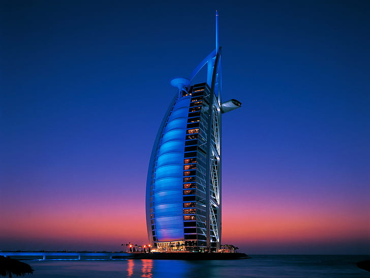 برج العرب دبي الإمارات العربية المتحدة HD ، برج العرب دبي ، العالم ، السفر ، السفر والعالم ، دبي ، برج ، العرب ، الإمارات العربية المتحدة، خلفية HD