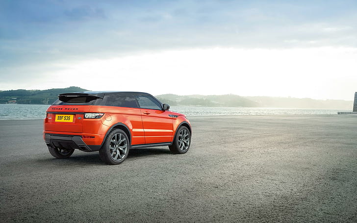 2015 Range Rover Evoque Autobiography 4, Red Land Rover Range Rover, Rover, Range, Evoque, 2015, Självbiografi, Bilar, Land Rover, HD tapet