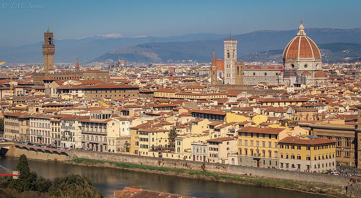 kota, Italia, Florence, Wallpaper HD