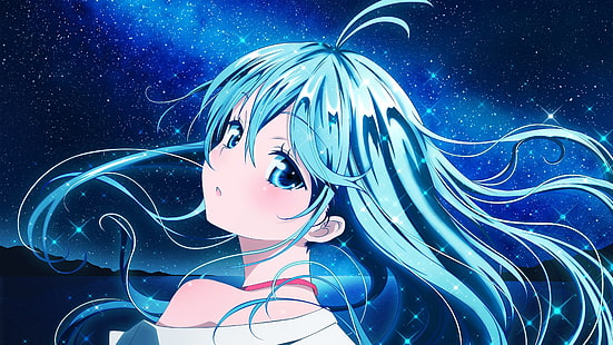 Anime, Denpa Onna Zu Seishun Otoko, Touwa Erio, blaue Augen, Anime Girls, die zurückblicken, HD-Hintergrundbild HD wallpaper
