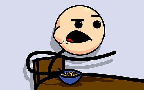 illustration de meme noir et beige, memes, manger, artwork, Fond d'écran HD HD wallpaper