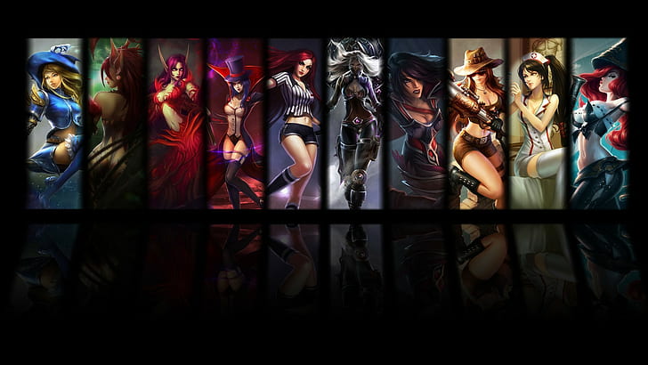League of Legends, kadınlar, HD masaüstü duvar kağıdı