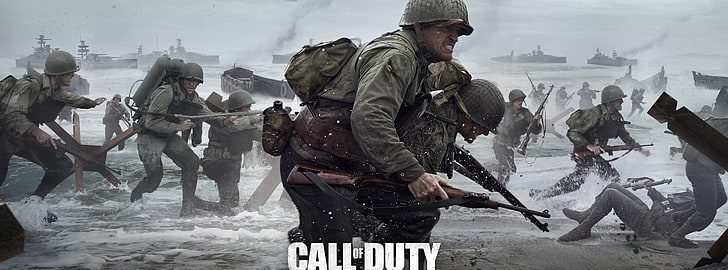 Call of Duty WWII 2017 Videospiel, Call of Duty World War 2 digitale Tapete, Spiele, Call of Duty, Spiel, Schlachtfeld, Soldaten, Shooter, wwii, Videospiel, WorldWarII, callofduty, CODWWII, keyart, HD-Hintergrundbild