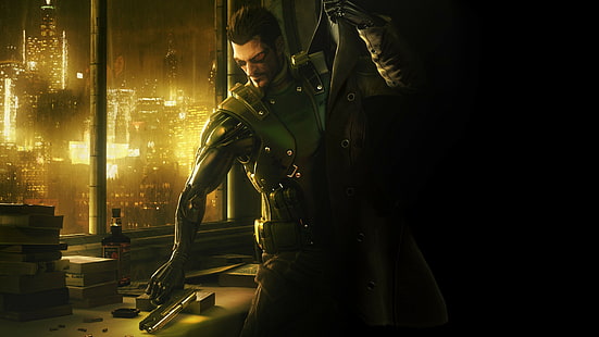 Deus Ex, Deus Ex: Revolução Humana, Adam Jensen, videogames, HD papel de parede HD wallpaper