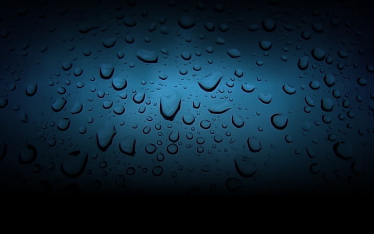 hujan, air di gelas, tetesan air, Wallpaper HD