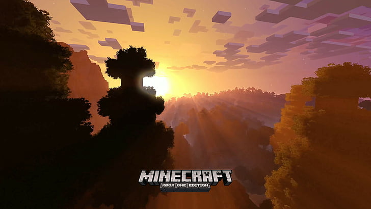 Плакат за игра на Minecraft, издание на Minecraft 4k, E3 2017, xBox One X, екранна снимка, HD тапет