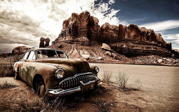 mobil, Amerika Utara, lansekap, Wallpaper HD