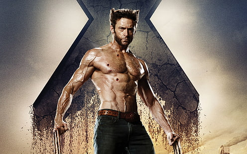 Wolverine rolünde Hugh Jackman, X-Men: Geçmiş Günler Gelecek, Wolverine, Hugh Jackman, HD masaüstü duvar kağıdı HD wallpaper