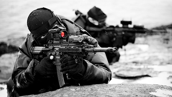 Commando, HK 416, militaire, Fond d'écran HD HD wallpaper