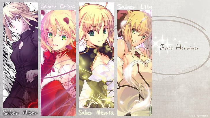 alter、codes、extra、fate、fate extra、fate stay、lily、night、saber、series、unlimited、 HDデスクトップの壁紙