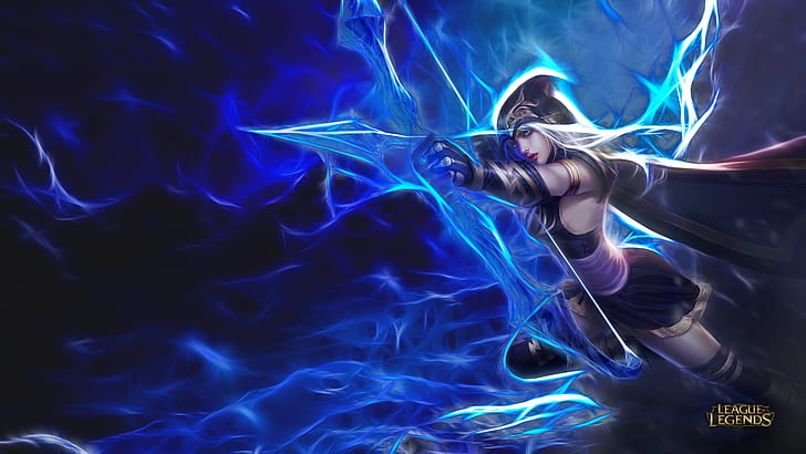 Ashe-League Of Legends-Archer-Artistic-HD Wallpapers for mobile phones-tablet and laptop-1920×1080, HD wallpaper