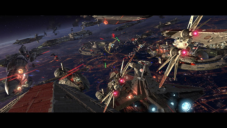 звездни войни sith отмъщение битки корусант 3600x2025 Space Stars HD Art, Star Wars, sith, HD тапет
