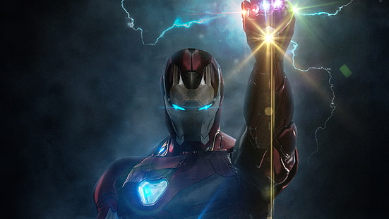 Iron Man mit Infinity Gauntlet, mit, Iron, Infinity, Man, Gauntlet, HD-Hintergrundbild HD wallpaper