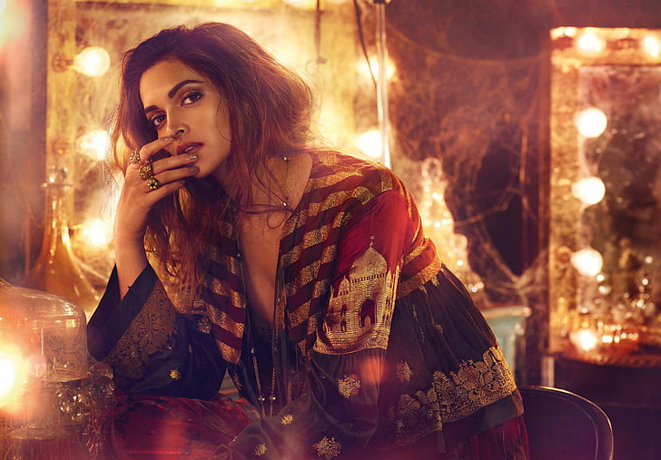 2016, Deepika Padukone, Vogue Inde, Fond d'écran HD