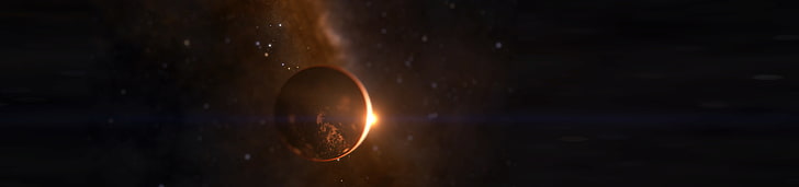 Eclipse, Elite: Gefährlich, Mehrfachanzeige, Weltraum, Sterne, digitale Kunst, HD-Hintergrundbild