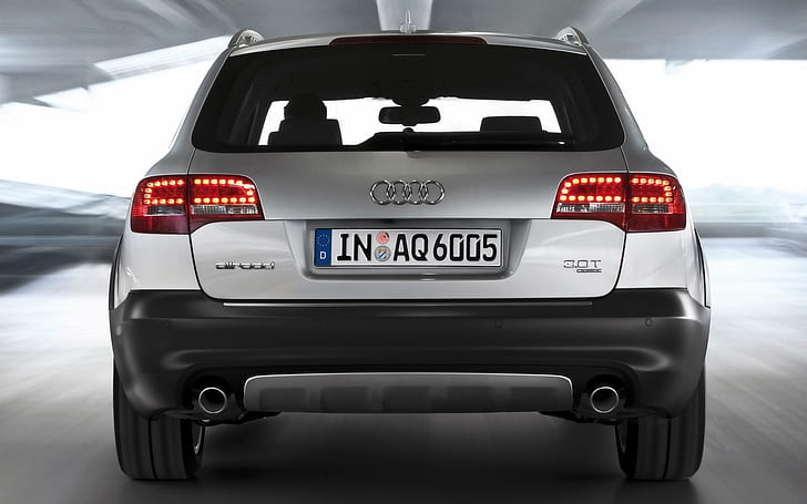 2009 Audi A6 allroad quattro - Rear Speed, audi allroad, audi a6, HD wallpaper