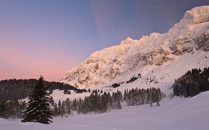 lps, mountain, pass, snow, switzerland, winter, HD wallpaper