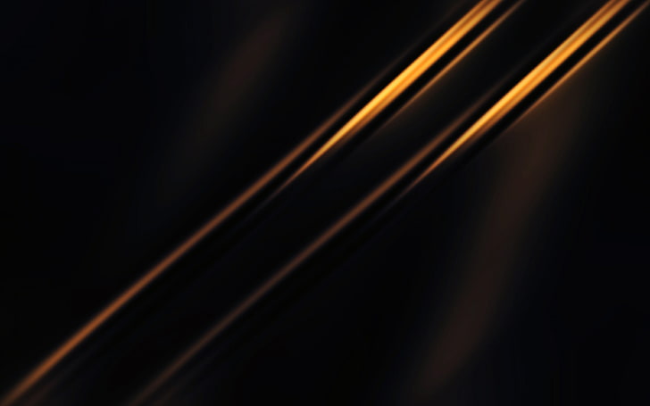 Golden Glare Lines Dark Abstract Design, HD wallpaper