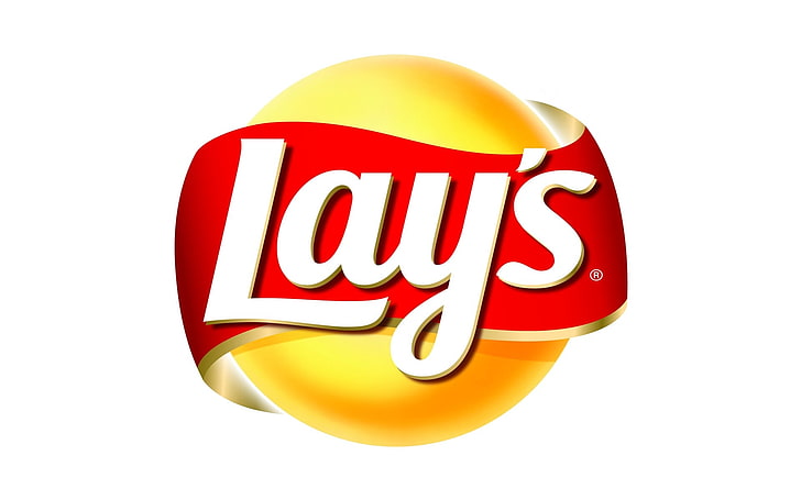 Lägger logotyp-märke HD-bakgrundsbilder, Lay's logotyp, HD tapet
