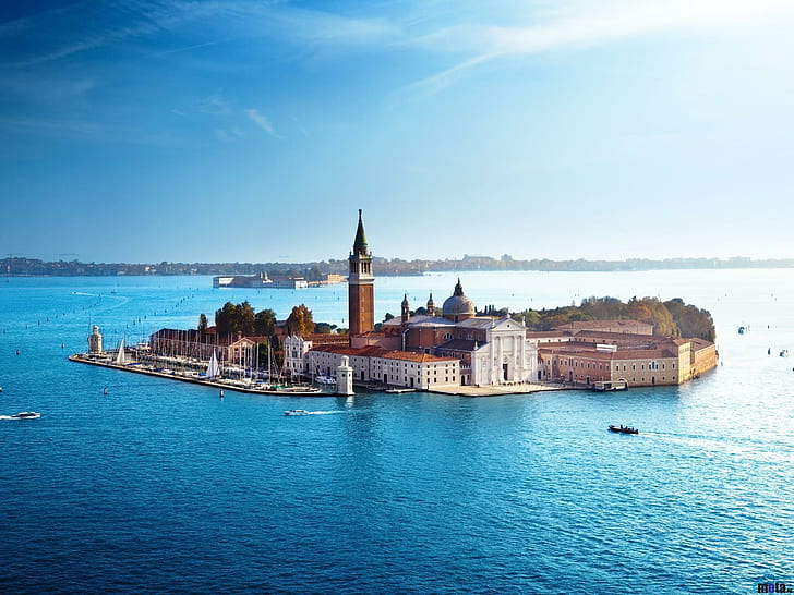 Vista De San Giorgio Maggiore San Marco.Itália, itália, vista, maggiore, sanmarco, sangiorgio, natureza e paisagens, HD papel de parede