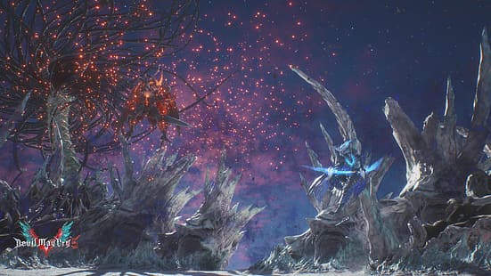 Devil May Cry 5, Dante (Devil May Cry), Vergil, captura de pantalla, Fondo de pantalla HD HD wallpaper