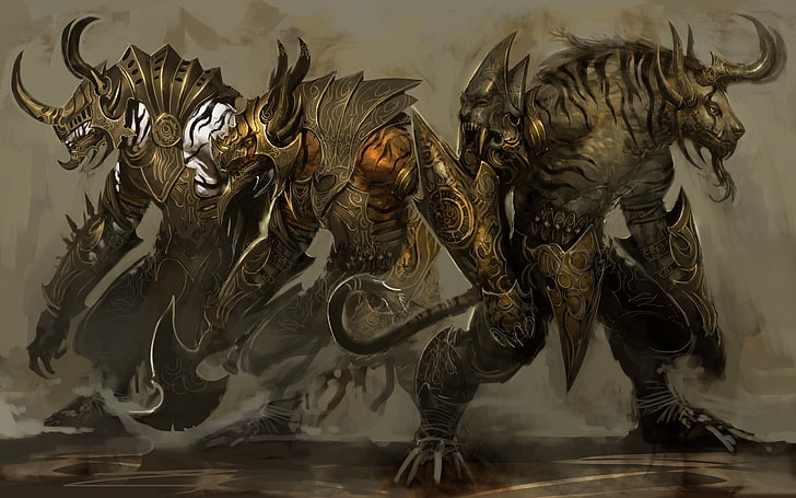 Warcraft dog creeps art, Guild Wars 2, Guild Wars, video games, fantasy art, concept art, HD wallpaper