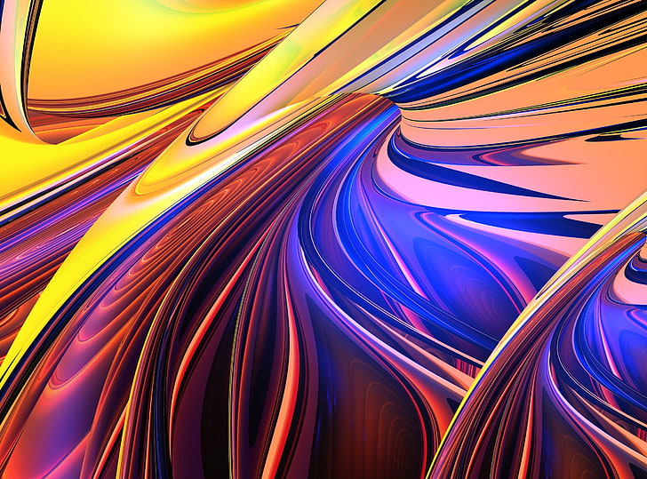Abstract Composition 108, multicolored abstract art illustration, Artistic, Abstract, 3d art, abstracts, HD wallpaper