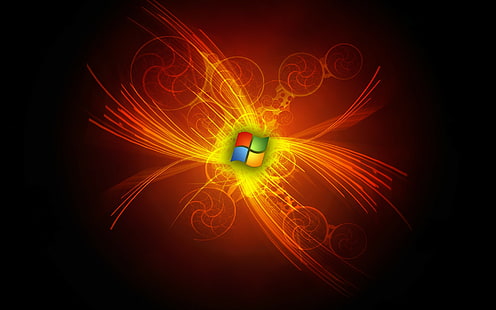 Microsoft, 윈도우, 로고, 추상화, Microsoft, 윈도우, 로고, 추상화, HD 배경 화면 HD wallpaper