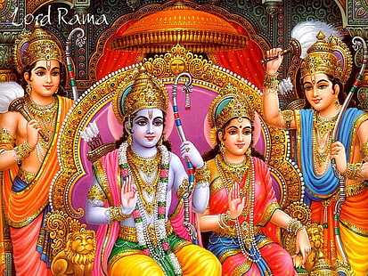 Lord Rama Sita Laxman, Lord Rama posteri, Tanrı, Lord Ram, HD masaüstü duvar kağıdı HD wallpaper