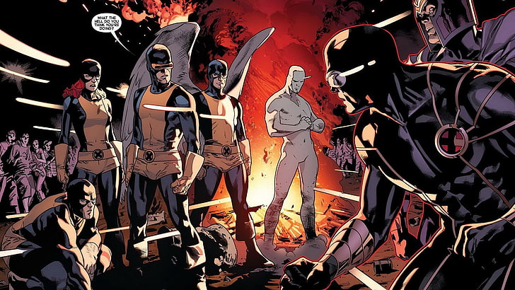 X-Men, Cyclops (Marvel Comics), Magneto (Marvel Comics), Warren Worthington III, HD wallpaper