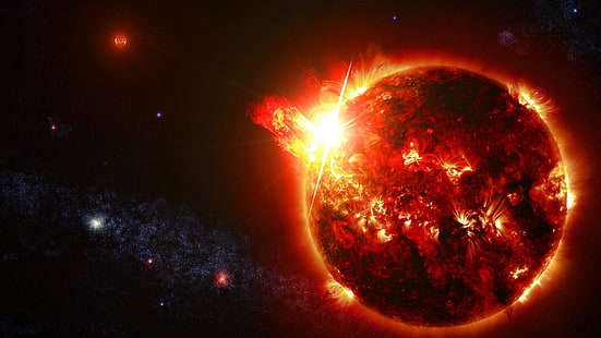 траппист-1, красный карлик, наса, звезда, вселенная, космос, космос, космический телескоп Спитцер, HD обои HD wallpaper