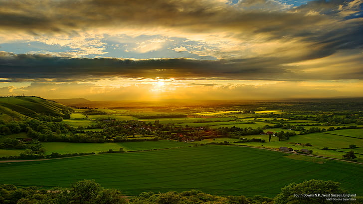 South Downs N.P., West Sussex, England, National Parks, HD wallpaper