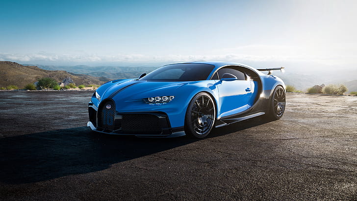 Bugatti Chiron Pur Sport, car, vehicle, supercars, HD wallpaper