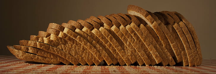 photo of sliced loaf of bread, Brown bread, sliced, loaf, brown  Brown, Stock  photo, image, Food, to use, Creative Commons, PechaKucha, photography, picture, Jeremy, Dai, Flickr, Caerdydd, Wales, camera, amateur photography, photos, photographs, images, pictures, brown, bread, wood - Material, loaf of Bread, close-up, baked, bakery, freshness, HD wallpaper