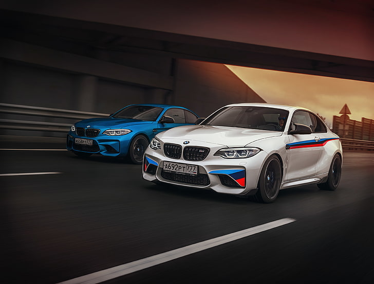 BMW M2, 4K, 2018, HD обои