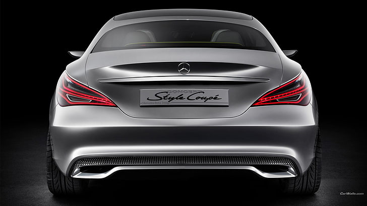 rak atap mobil abu-abu dan hitam, Mercedes Style Coupe, mobil konsep, Wallpaper HD