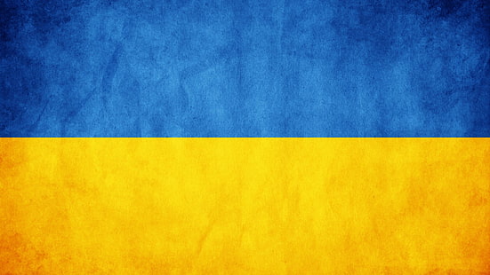 флаг, Украйна, жълто, синьо, минимализъм, HD тапет HD wallpaper