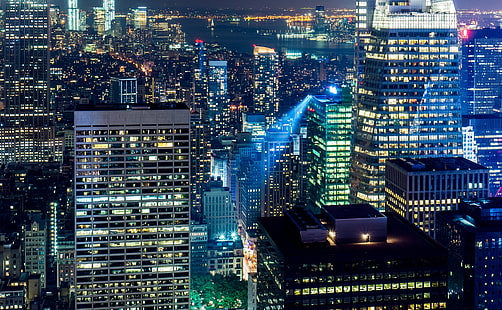 A Busy City HD Wallpaper, svarta och gråa betongbyggnader, City, Street, York, United States, Manhattan, unitedstates, newyork, streetphoto, midtown, HD tapet HD wallpaper