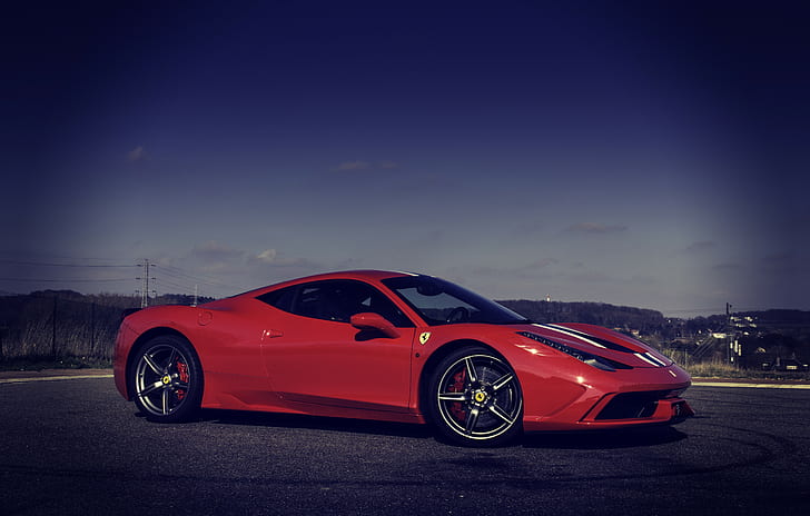 Ferrari 458 Speciale, Ferrari 458 Speciale, Rot, Italien, Italien, HD-Hintergrundbild