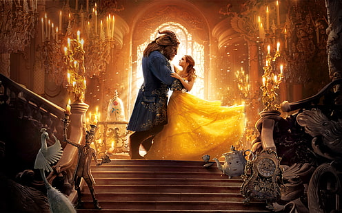 Beauty and the Beast Movie 4K 8K, Movie, Beauty, beast, The, and, Fond d'écran HD HD wallpaper