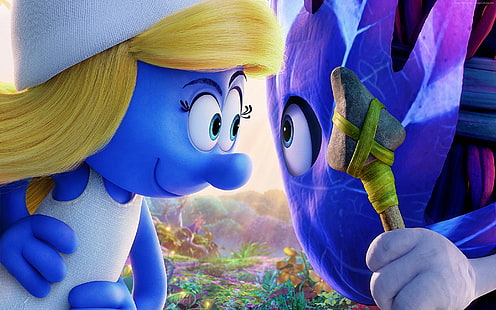 Smurfette ، Smurfs: The Lost Village ، أفضل أفلام الرسوم المتحركة، خلفية HD HD wallpaper