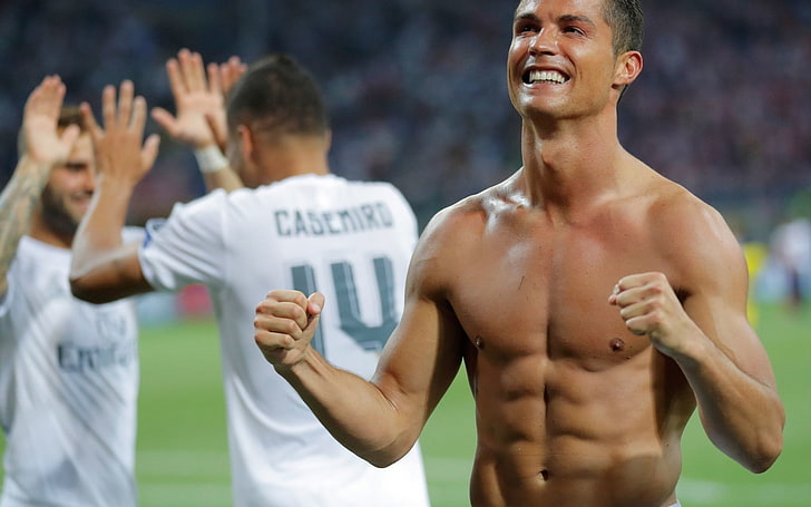 Cristiano Ronaldo, calcio, Real Madrid, calciatori, Sfondo HD