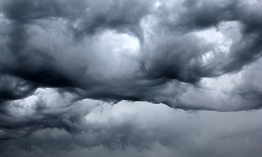 ciel nuageux gris et blanc, tempête, poches, Saskatoon, gris, blanc, nuageux, ciel, nuage - ciel, nature, météo, cloudscape, orage, couvert, inquiétant, ciel dramatique, tempête nuage, en plein air, arrière-plans, Fond d'écran HD HD wallpaper
