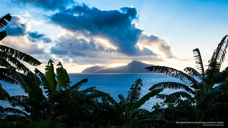 Pulau Ofu, Kelompok Pulau Manua, Samoa Amerika, Kepulauan, Wallpaper HD