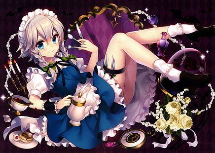 Anime, Touhou, Sakuya Izayoi, HD-Hintergrundbild HD wallpaper