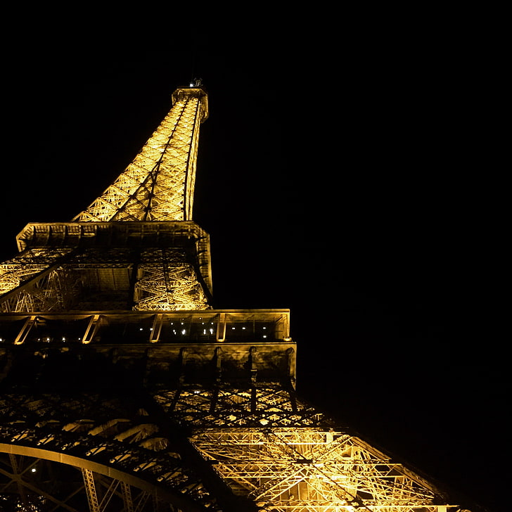 Eiffelturm, Paris, Nacht, HD-Hintergrundbild