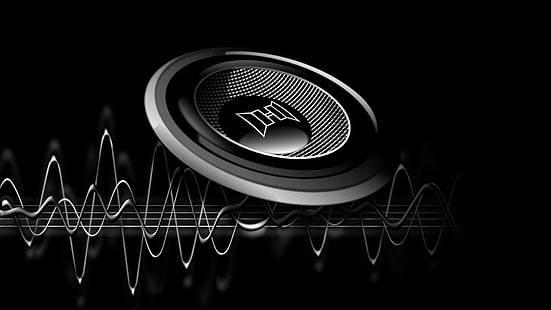 sound wave, sound, wave, speaker, music, HD wallpaper HD wallpaper